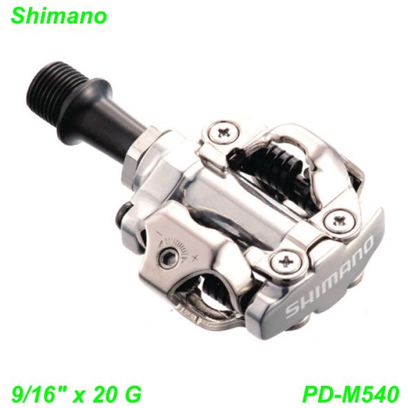 Shimano Pedalen Clipless PD-M540 SPD 9/16 x 20G CR-MO Achse silber