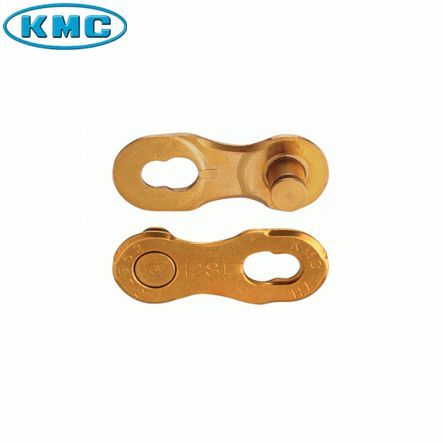 Bike KMC Kettenschloss X12 gold Snap-On 1/2 x 11/128 2er-Set