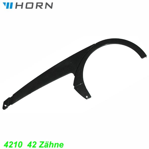 Horn Catena Kettenschützer 4210 42Zähne o/Halter ausziehbar schwarz Ø 220 mm