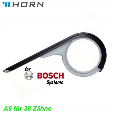 Horn Catena Kettenschutz A09 -38 Zähne alu schwarz verstellbar