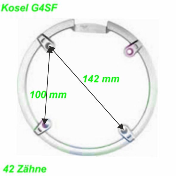 Hosenschutzscheibe 42 Zähne 4-Loch 16.371.1 / 16.371.5