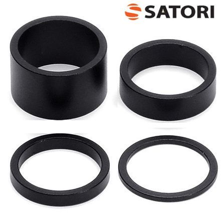 Distanz Scheibe Set Ahead 1 1/8 x 3/5/10/15/20 mm schwarz