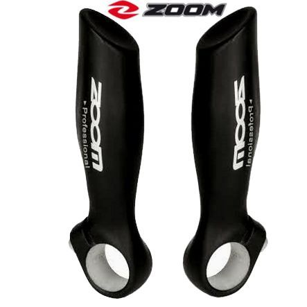 Lenkerhörner Klemm. Ø 22 mm anatom Form einteilig alu schwarz 138 gr.