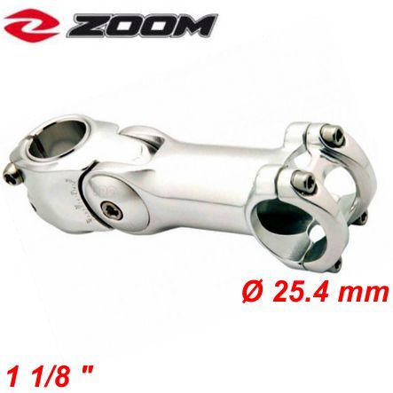 AHEAD Vorbau PROMAX 1 1/8 x 85 Ø25.4 mm Winkel 0-50° silber