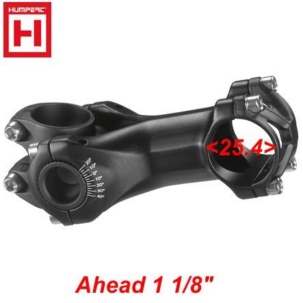AHEAD Vorbau Humpert Swell 1 1/8 x 80 mm Ø 25.4 mm -20-40° schwarz