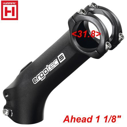 AHEAD Vorbau Humpert High Charisma 1 1/8 x 90 mm Ø 31.8 mm 45° schwarz