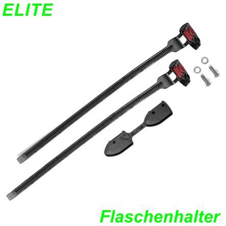 Halter Trinkflasche Elite Bandage VIP schwarz Ø 25-70mm Syst. Kabelbinder