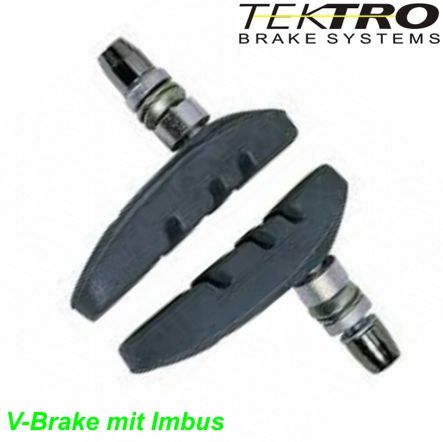 Bremsschuh V-Brake schwarz Inbus Aligator dicke Ausführung