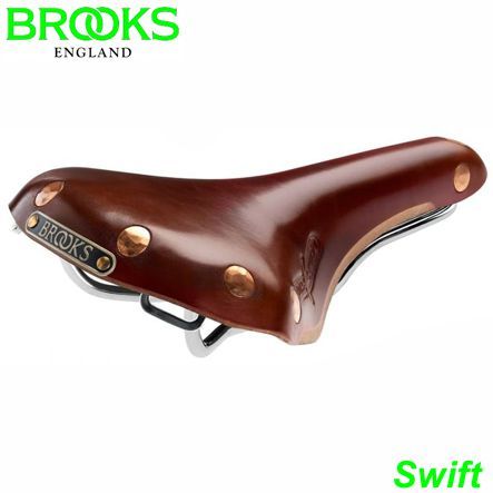 BROOKS Sattel Herren Swift Antikbraun Gestell chrom  B360AB.1