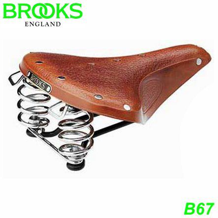 BROOKS Sattel Damen B67 honigbraun Gestell schwarz B427DH