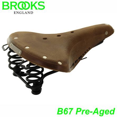 BROOKS Sattel Damen B67 Pre-Aged vorgeweichte Decke braun B427DPL
