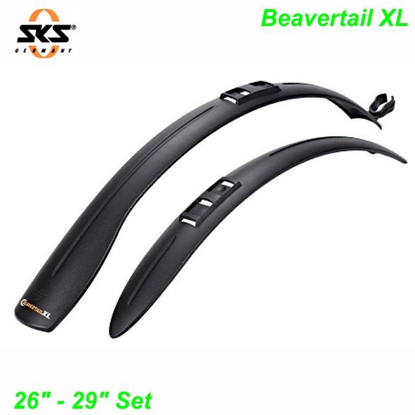 SKS Schutzblechset Beavertail XL 26 -28 x 60 mm schwarz