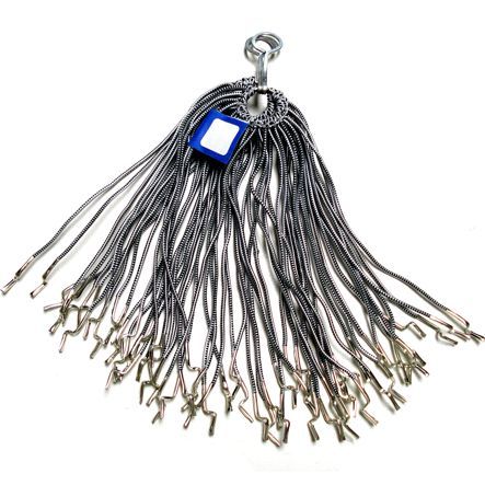 Kleidernetz silber schwarz