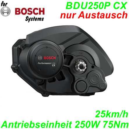 Bosch Antriebseinheit BDU250P CX 250W 75Nm 25km/h Performance CX