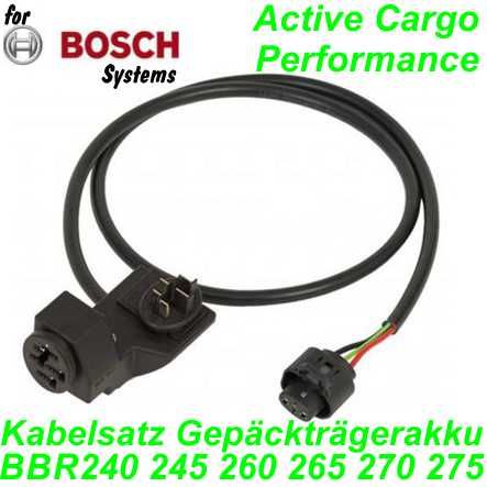 Bosch Kabelsatz Gepäckträgerakku 720mm Active/Performance BBR240 245 260 265 270 275