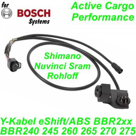 Bosch Kabelsatz Gepäckträgerakku 750mm Y-Kabel eShift ABS Power CAN BBR240 245 260 265 270 275