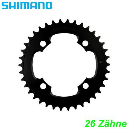 Shimano Kettenblatt 3x9-G. FC-T4010 26 Z Ø 64 schwarz Alivio Y1PN98030
