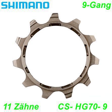 Shimano Kassettenritzel 9-G. CS-M 11 Zähne (Y10R 11001)