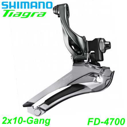 Shimano Umwerfer TIAGRA FD-4700 2x10-G. Down Swing 61-66° Anlöt