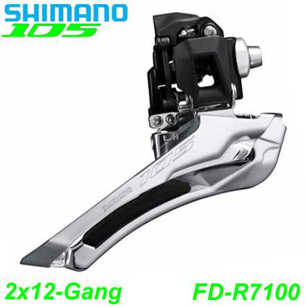 Shimano Umwerfer 105 FD-R7100 2x12-G. Down Swing 61-66° Anlöt