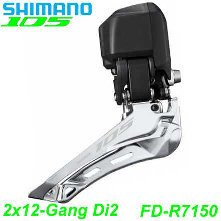 Shimano Umwerfer 105 FD-R7150 Di2 2x12-G. Down Swing 61-66° Anlöt