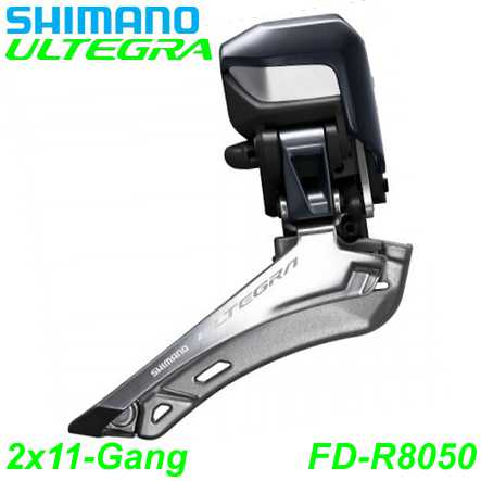 Shimano Umwerfer ULTEGRA FD-R8050 Di2 2x11-G.  Down Swing 61-66° Anlöt