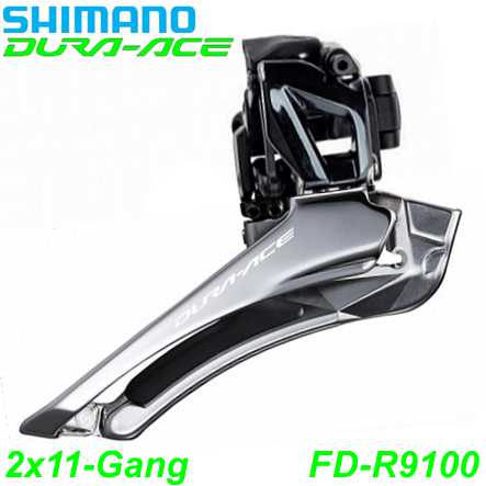 Shimano Umwerfer DURA-ACE FD-R9100 2x11-G. Down Swing 61-66° Schelle Ø 28.6/31.8 mm