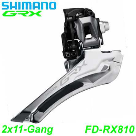 Shimano Umwerfer GRX FD-RX810 2x11-G. Down Swing 61-66° Anlöt