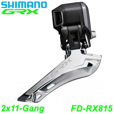 Shimano Umwerfer GRX FD-RX815 Di2 2x11-G. Down Swing 61-66° Anlöt