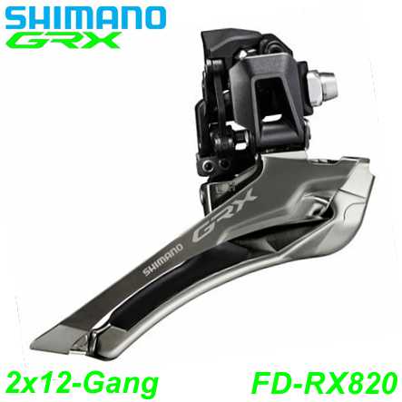 Shimano Umwerfer GRX FD-RX820 2x12-G. Down Swing 63-66° Anlöt