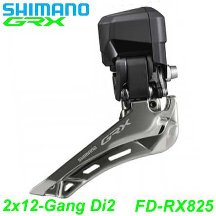 Shimano Umwerfer GRX FD-RX825 Di2 2x12-G. Down Swing 61-66° Anlöt