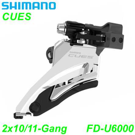 Shimano Umwerfer CUES FD-U6000 2x10/11-G Side Swing 64-69° Schelle Ø 28.6/31.8/34.9 mm