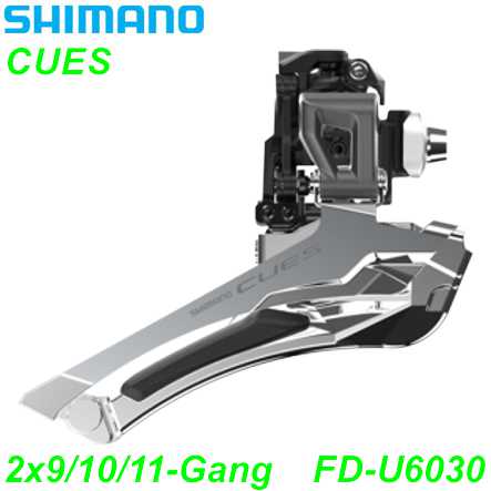 Shimano Umwerfer CUES FD-U6030 2x9/10/11-G. Down Swing 62-66° Direktmontage