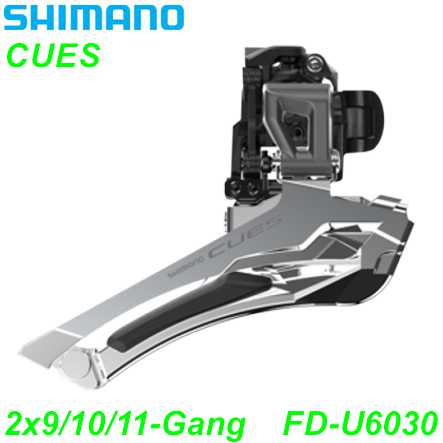 Shimano Umwerfer CUES FD-U6030 2x9/10/11 Down Swing 62-66° Schelle Ø 28.6/31.8/34.9 mm