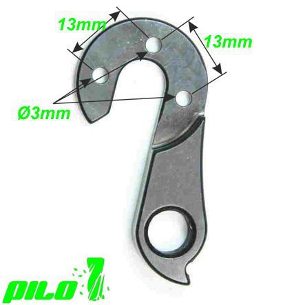 Ausfallende Schaltauge CNC Pilo 44.108 GT Bicycle Merida Typ 8