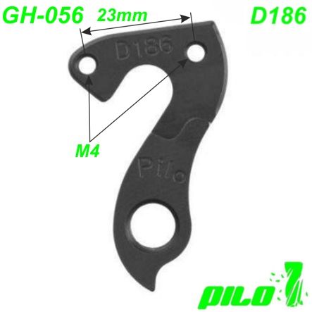 Ausfallende Schaltauge GH-056 Pilo D186 CNC Gitane Haibike Norco Pinarello