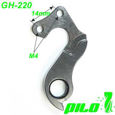 Ausfallende Schaltauge GH-220 CNC Pilo Focus Raleigh Wilier Drag Planet X
