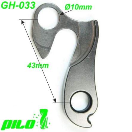 Ausfallende Schaltauge GH-033 CNC Pilo DaBomb Felt Identiti Norco Orange