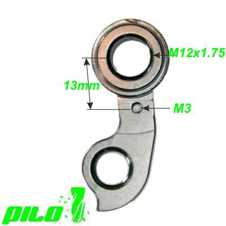 Ausfallende Schaltauge GH-242 CNC Pilo B Twin GT Bicycles Haibike Mongoose
