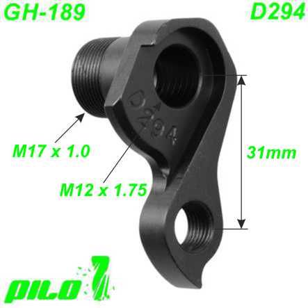 Ausfallende Schaltauge GH-189 CNC Pilo D294 Trek