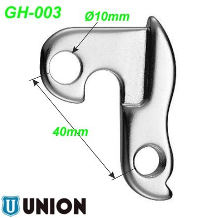 Ausfallende Schaltauge GH-003 Union Marwi Focus Haibike Kalkhoff KTM Wheeler Univega