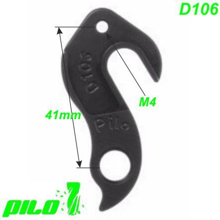 Ausfallende Schaltauge CNC Pilo D106 44.112 Merida Typ 12