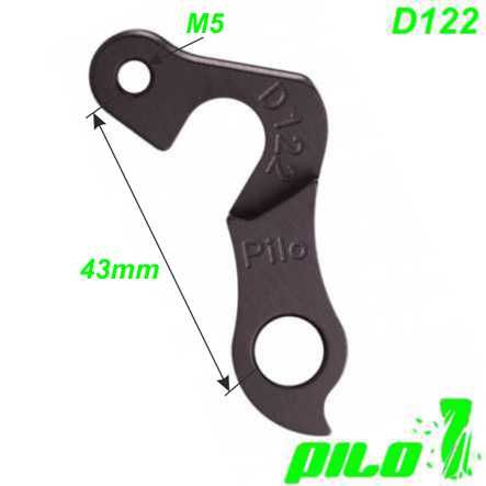 Ausfallende Schaltauge GH-026 CNC Pilo D122 Conway Hercules Wheeler