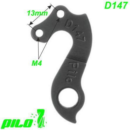 Ausfallende Schaltauge CNC Pilo D147 BH GT Bicycles Hed