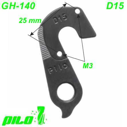 Ausfallende Schaltauge GH-140 CNC Pilo D15 Specialized