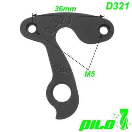 Ausfallende Schaltauge Pilo D321 CNC Trek