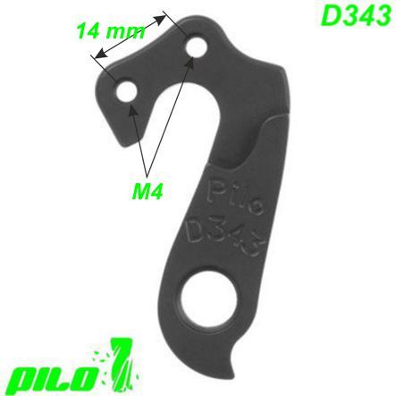Ausfallende Schaltauge Pilo D343 CNC Bergamont Haibike