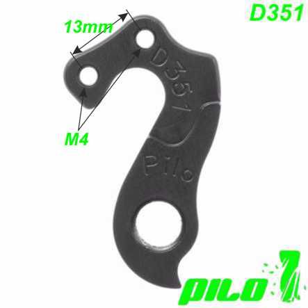 Ausfallende Schaltauge GH-0126 Pilo D351 CNC 4Ever Bergamont BH BMC Bulls Rabeneick Wheeler