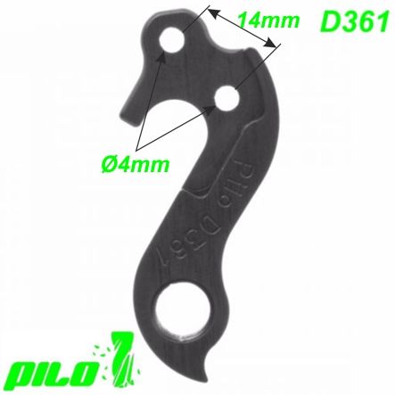 Ausfallende Schaltauge Pilo D361 CNC Cube Kellys Lynskey