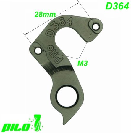 Ausfallende Schaltauge Pilo D364 CNC Cannondale Dolan